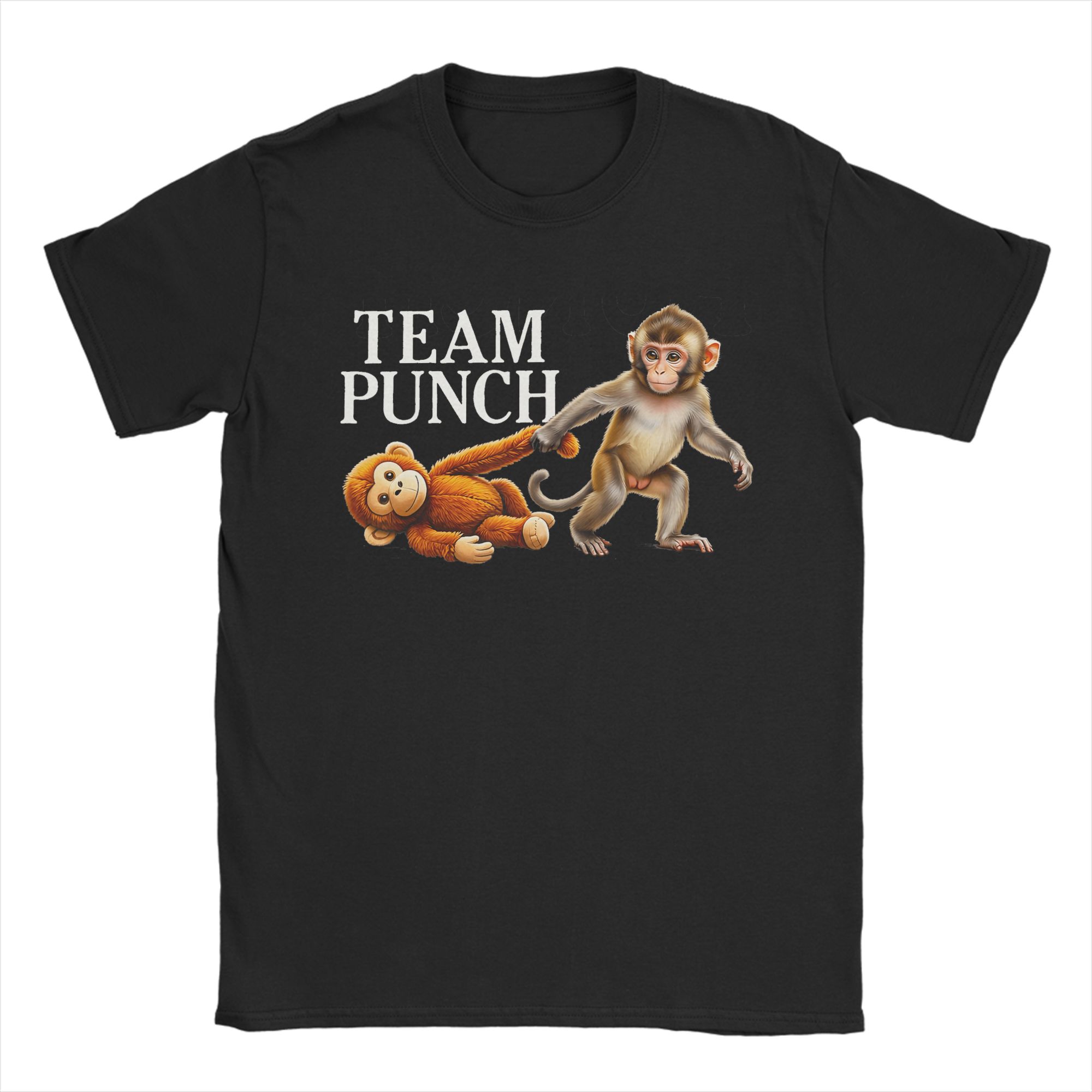Baby Monkey Punch Team Punch Little Punch Big Love TShirt Summer Cotton T Shirts For Unisex Novelty Custom Tshirt Short Sleeve S