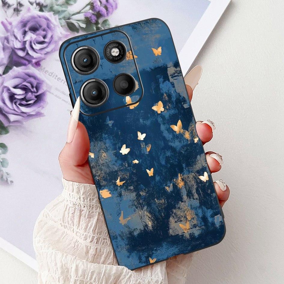 Silicone Case For Motorola Moto G15 G75 2024 Cover Cute Panda Lion Shockproof TPU Phone Cases For MotoG15 MotoG75 G 75 G 15 Etui