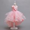 Abiti da cerimonia per bambine, abiti stile principessa con strascico, outfit da passerella per bambine, outfit da hostess, outfit per recital di pianoforte, gonne in tulle, abiti da sera