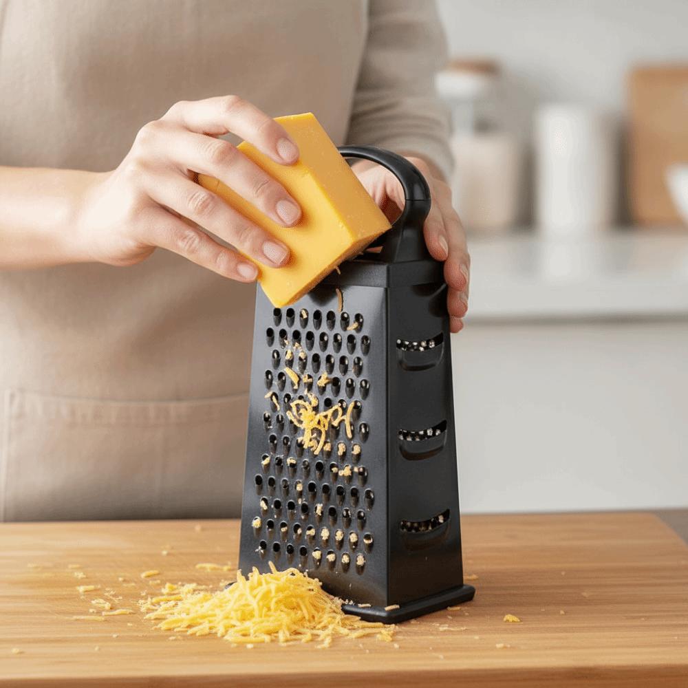 Stainless Steel 4 Sides Vegetable Grater Manual Vegetable Slicer Convenient Cheese Grater  Ginger