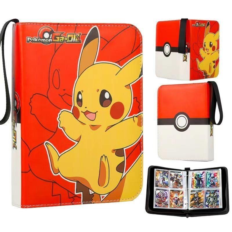 52 Style 400pcs Card Album 2x2 Loose-leaf Large Capacity Leather Anime Zipper Card Collection Photo Album
