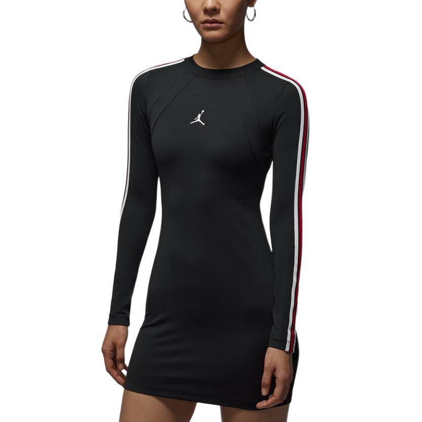 

Jordan Brooklyn Jumpman Sports Casual Simple Long Sleeve Dress Women Dresses IF1081-010 L