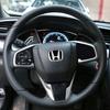 Car Steering Wheel Emblem H-Sticker Auto Front Grille Trunk Modification Accessory For Honda Civic 8th 9th 9.5th 10th Generation