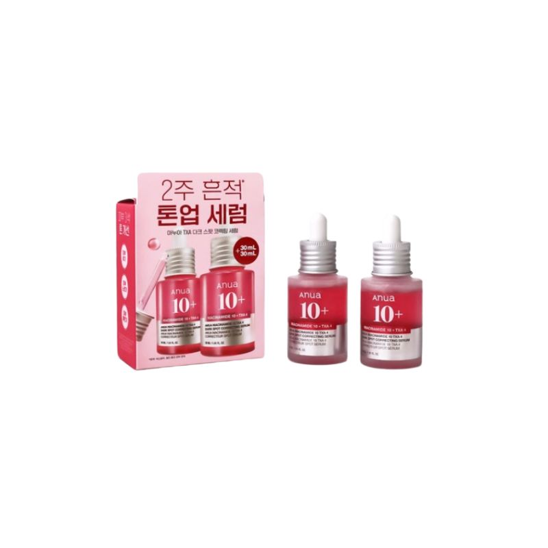 Anua Niacinamide 10 TXA 4 Dark Spot Correcting Serum 30ml Complexion Balancing Radiance Care 2pcs Set