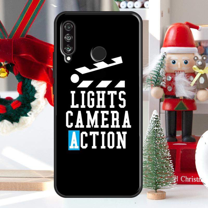 Film Movie maker Clapperboard Take For Huawei Nova 7i 8i 11i 12i 12s Y73 Y70 Y90 Y60 Y72 Y61 Y91 9 10 SE P30 Pro P40 Lite Case