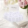 Wedding Favour Boxes 24 Pcs Candy Treat Gift Box with Ribbons Carved Hollow Small Gift Box for Personalised Sweets Communion