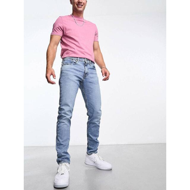 

Голубые узкие зауженные джинсы Levi s 512