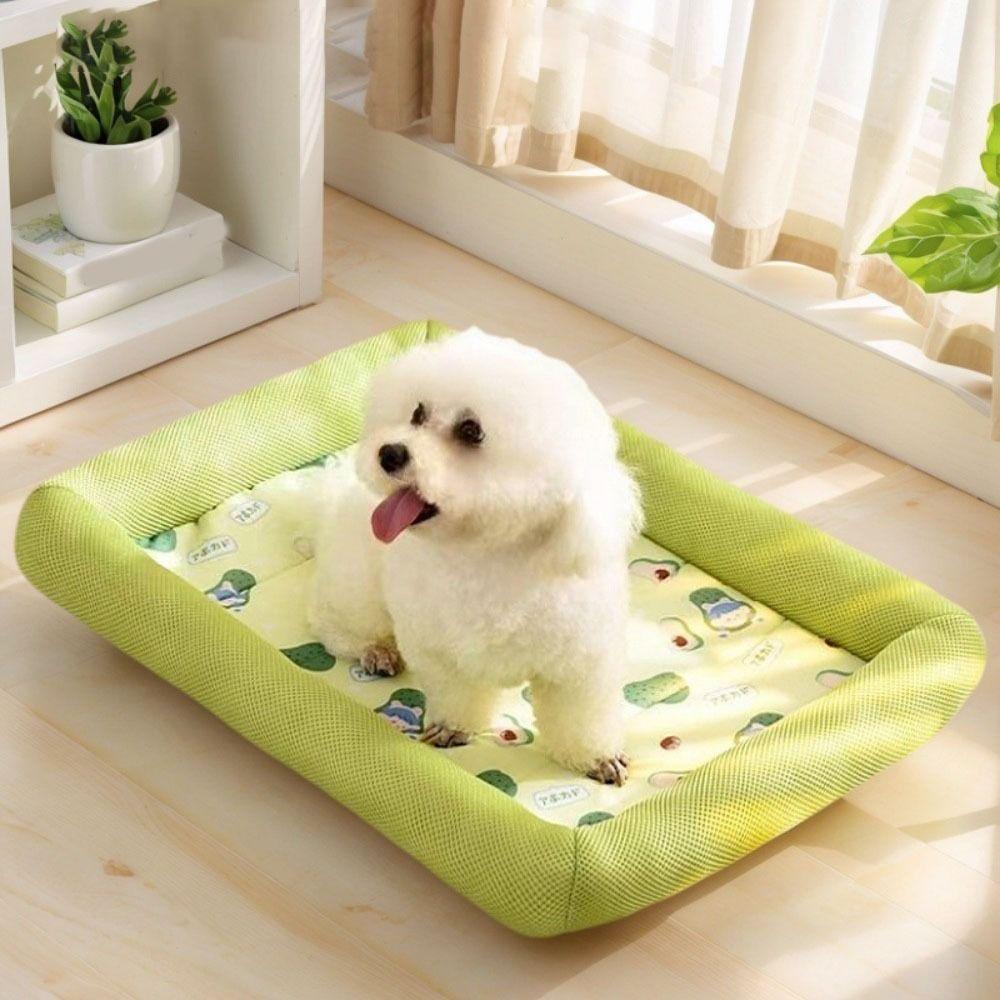 Square Pet Cooling Mat Breathable Dog Cat Beds Pet Supplies Cooling Puppy Bed Home
