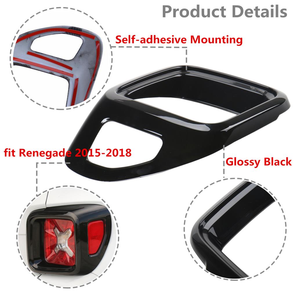 Tail Light Guard Cover Protection for Jeep Renegade 2016 2017 2018 Rear Light Trim Decoration Car Styling Exterior Accessories