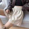 2023 Herbst/Winter High-Waist PU-Leder Weite Bein Shorts - Koreanischer Casual Style