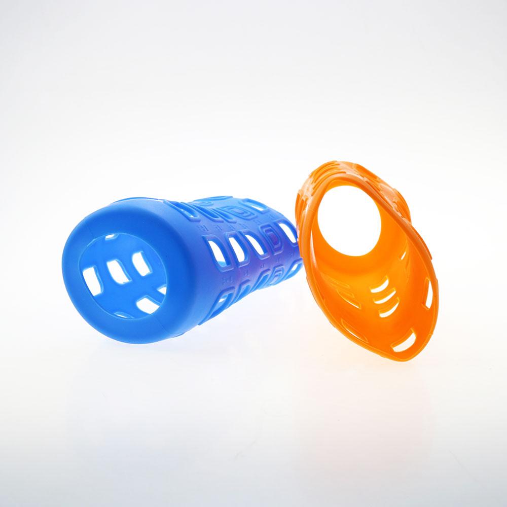 6.0CM Hollow Out Silicone Water Bottle Cover Anti Scalding Cup Cover Silicone Glass Milk Bottle Protective Sleeve