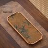 LISM Walnut Wood Tea Tray with Mat