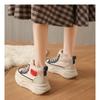 Women's Winter Fashion Casual Trend With Plush Insulation High Top And Height Increasing White Shoes
