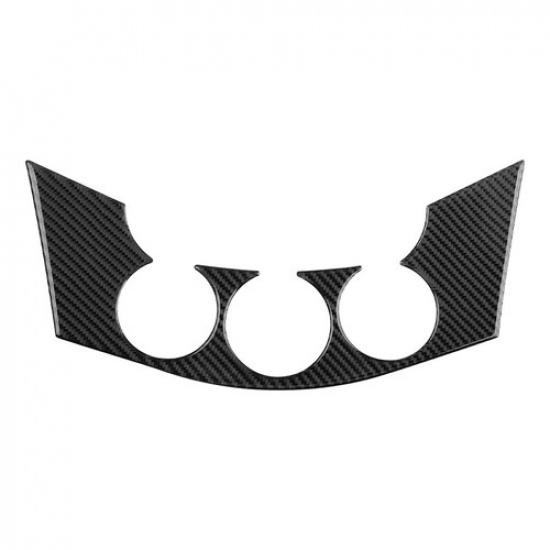 Carbon Fiber Car Center Console Switch Button Frame Cover For Toyota RAV4 06-12