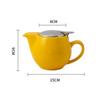 350ml Mini British Ceramic Pot with Filter Handbrewed Coffee Pot Appliance Set Large Portable Teapot Afternoon Christmas Gift