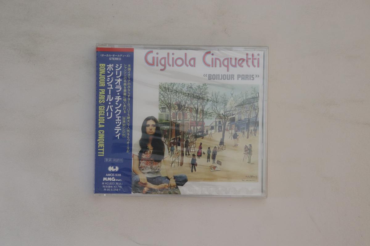 

CD GIGLIOLA CINQUETTI - Bonjour Paris AMCE538 MMG 1993 Japan Obi Pop Used