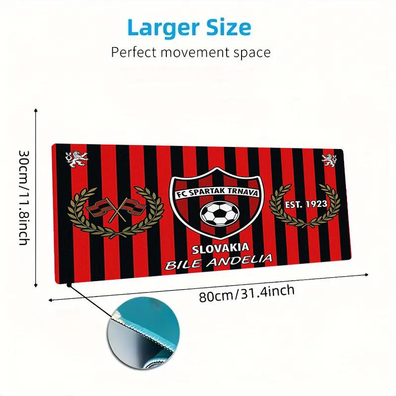 FC Spartak Trnava Color Mouse Pad Large Gaming Table Cushion Non-slip Laptop Tablet Big Mousepad XXL Mat Mini PC Playmat With Lock edge