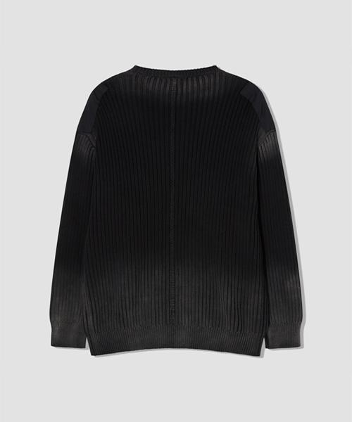 WANGGWAN Shadow Fade Washed Knit (Black)