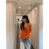Summer Thin Long-sleeved Sun Protection Cover-up T-shirt Women's Loose Casual Off-shoulder New Top