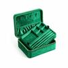 Velvet Jewelry Box with Zipper | tight zipAround Closure, TravelFriendly, Storage Box, for