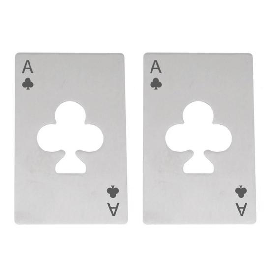 2/3Pcs Poker Card Bottle Opener Heavy Duty Stainless Steel Spade A Manual Beer Bottle Can Opening Tool Kitchen Gadget Seniors Arthritis Chef Gift