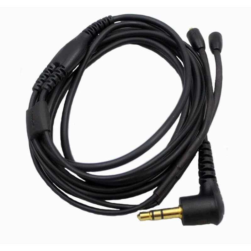Replacement Headphone Cable for Shure SE215, SE535, SE315, SE425, SE846, UE900, and W40 Audio Headphones.