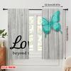 2pcs 2D Flat Printing Drapes Beautiful Butterfly Love Polyester Without Electricity All Season Party & Holiday Decor Use for