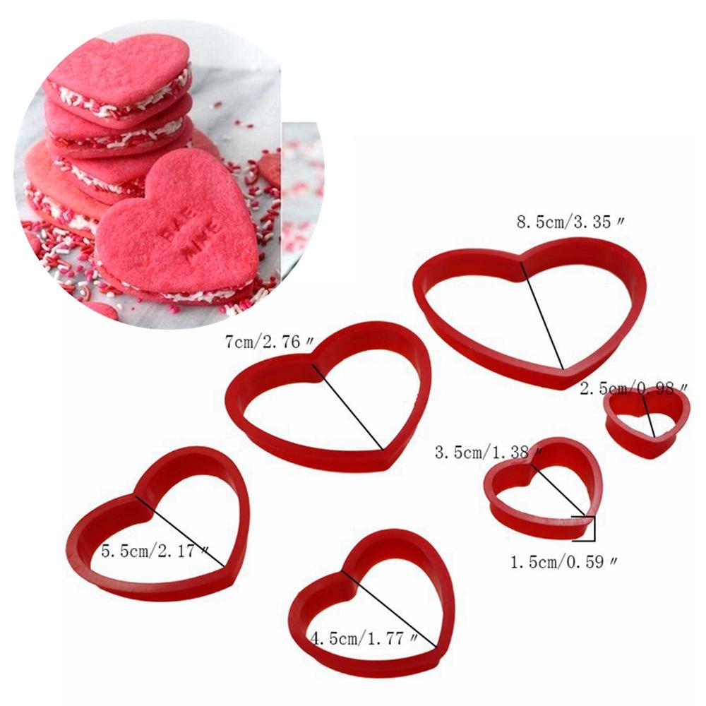 3D Christmas Tree Cookie Mold Star Heart Shape Plum Biscuit Cutter Mold Fondant Cake Decorating Mould Kitchen Baking DIY Tools