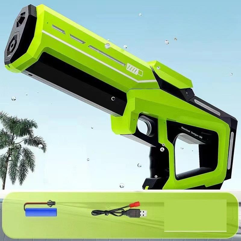Non-Toxic Electric Water Gun Squirt Pistol Space Battle Guns Child Pool Beach Outdoor Party Fight Shooting Toys Automatic Water Absorption