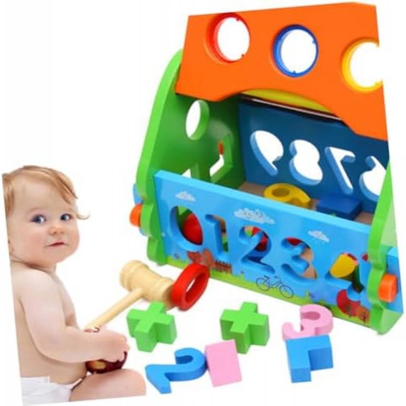 BESPORTBLE Lernspielzeug für Kinder, abnehmbares Spielbrett, Formenerkennung, Spielzeug zur frühkindlichen Entwicklung, farbenfrohes Kinderspielzeug