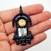 Dollhouse Miniatures Accessories Mini Alloy Pendulum Clock Model for Doll House Home Decoration Simulated Mini Home Furnishings