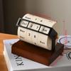 Daily Flip Perpetual Calendar Reusable Manual Countdown Calendar Gift Rotary Calendar  Home