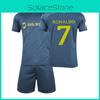 Maillot de football de l'équipe victorieuse d'Arabie Saoudite 22-23 Ronaldo 7 Uniforme d'équipe de football pour enfants Numéro imprimé