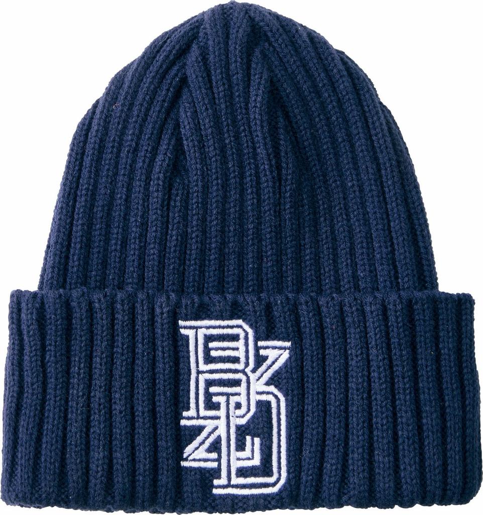 Hat Knit Cap ZETT by BEAMS DESIGN BH79702 [ZETT] Men's Navy/White