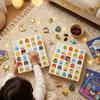 30 Empty Grid Ramadan Advent Calendar Box Cartoon Pattern Quick-release Eid Countdown Calendar Paper Daily Surprise
