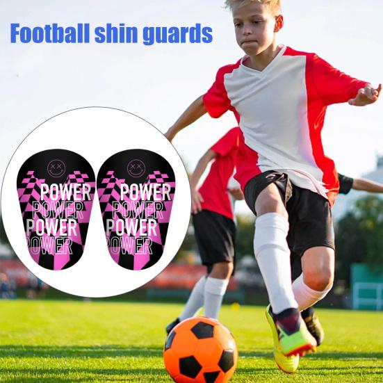 1 pereche de mini paratibie de fotbal cu litere model anti-alunecare copii adolescenti adulti jucatori tibie miniaturale protectoare jocuri de fotbal echipament de protectie