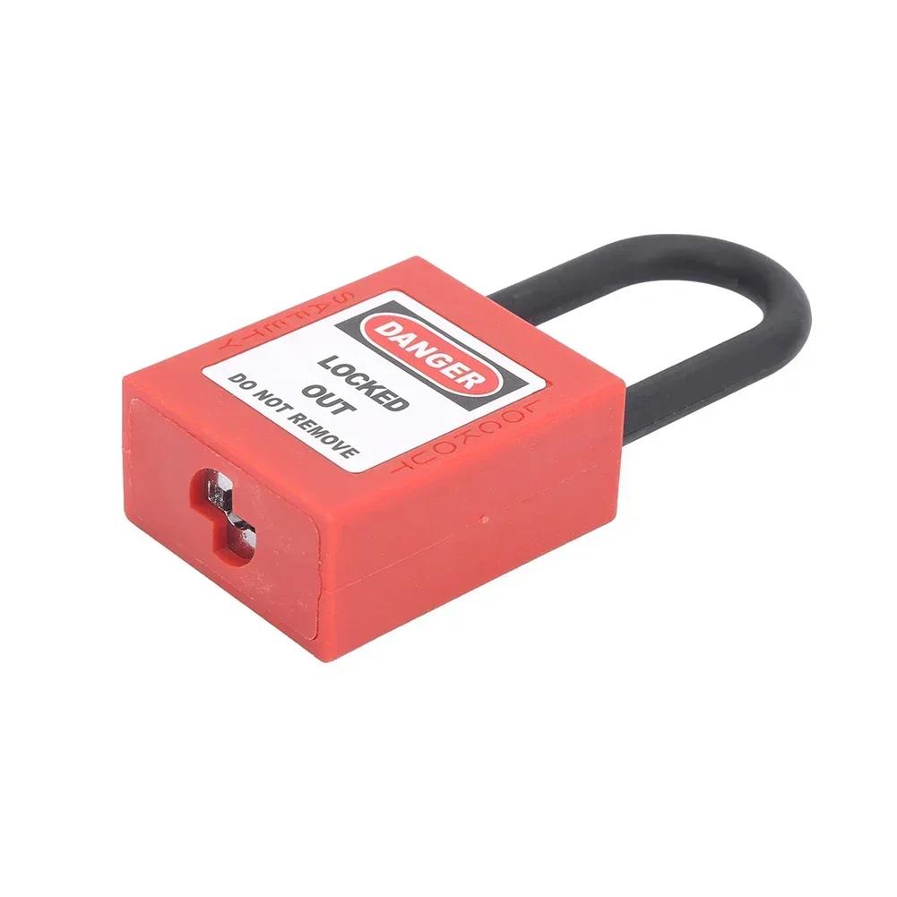 Waterproof Lockout Tag Lock with High Strength Nylon Beam and Flexible Key Management Features for Enhanced Convenience
