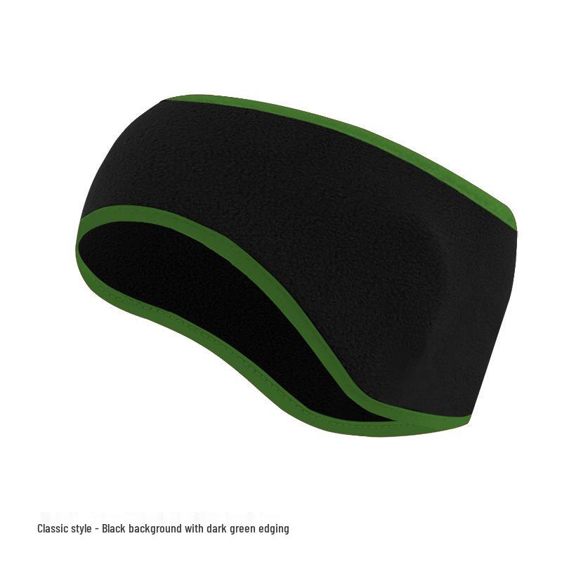 Fleece Warmes Ohrband: Dickes breites Stirnband für Herbst- und Winterradfahren - Winddichte und kältefeste Ohrenschützer.