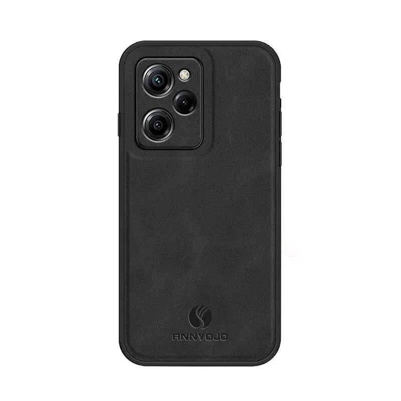 Pocox5 Retro Magnetic Sheepskin Leather Case For Xiaomi Mi Poco X5 Pro 5g Luxury Men Business Vintage Back Cover Poko X 5 X5pro