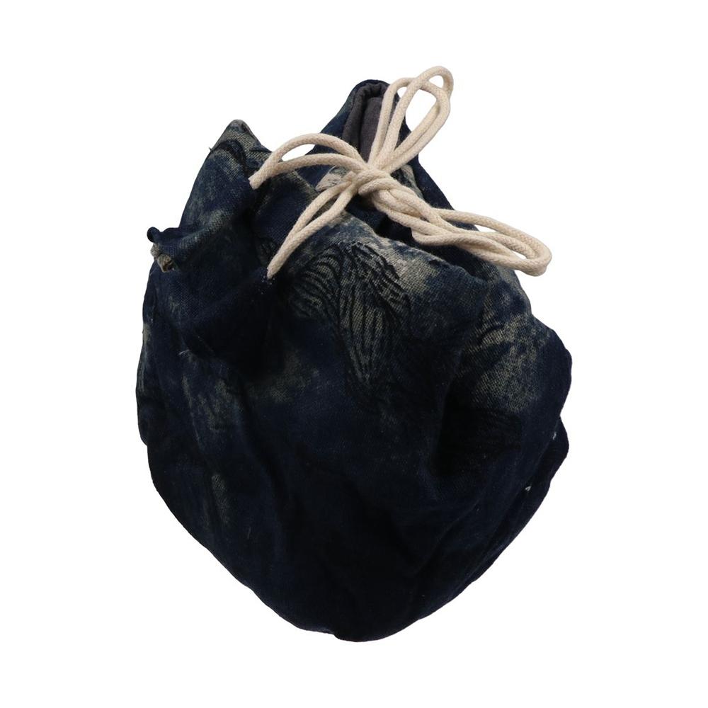 Chinese Style Tea Tools Storage Bag Cotton Drawstring Bundle Pocket Ink Rendering Handbag  Festival