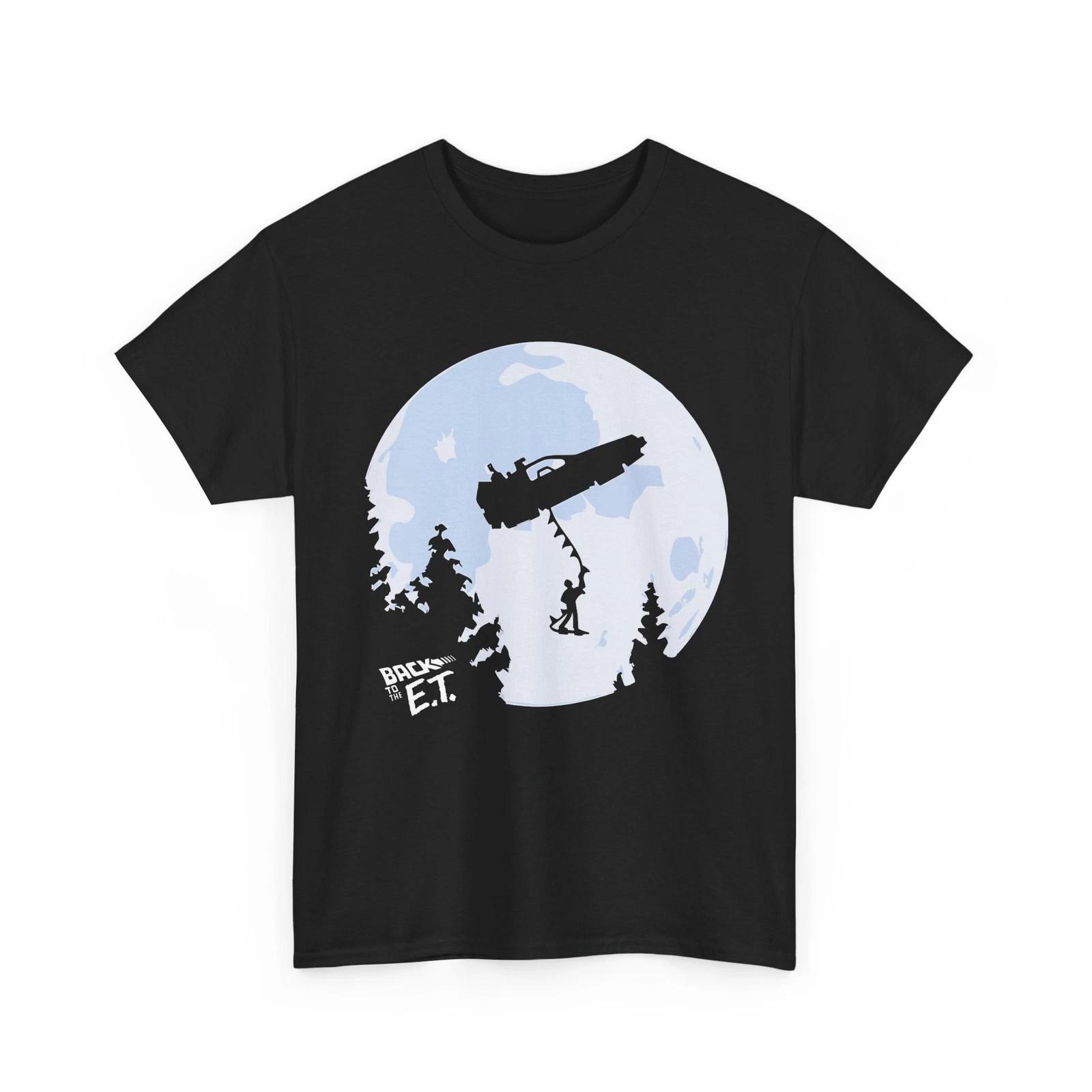 

T-shirt Back to the Future DeLorean on The E.T. Moon 100% cotton M