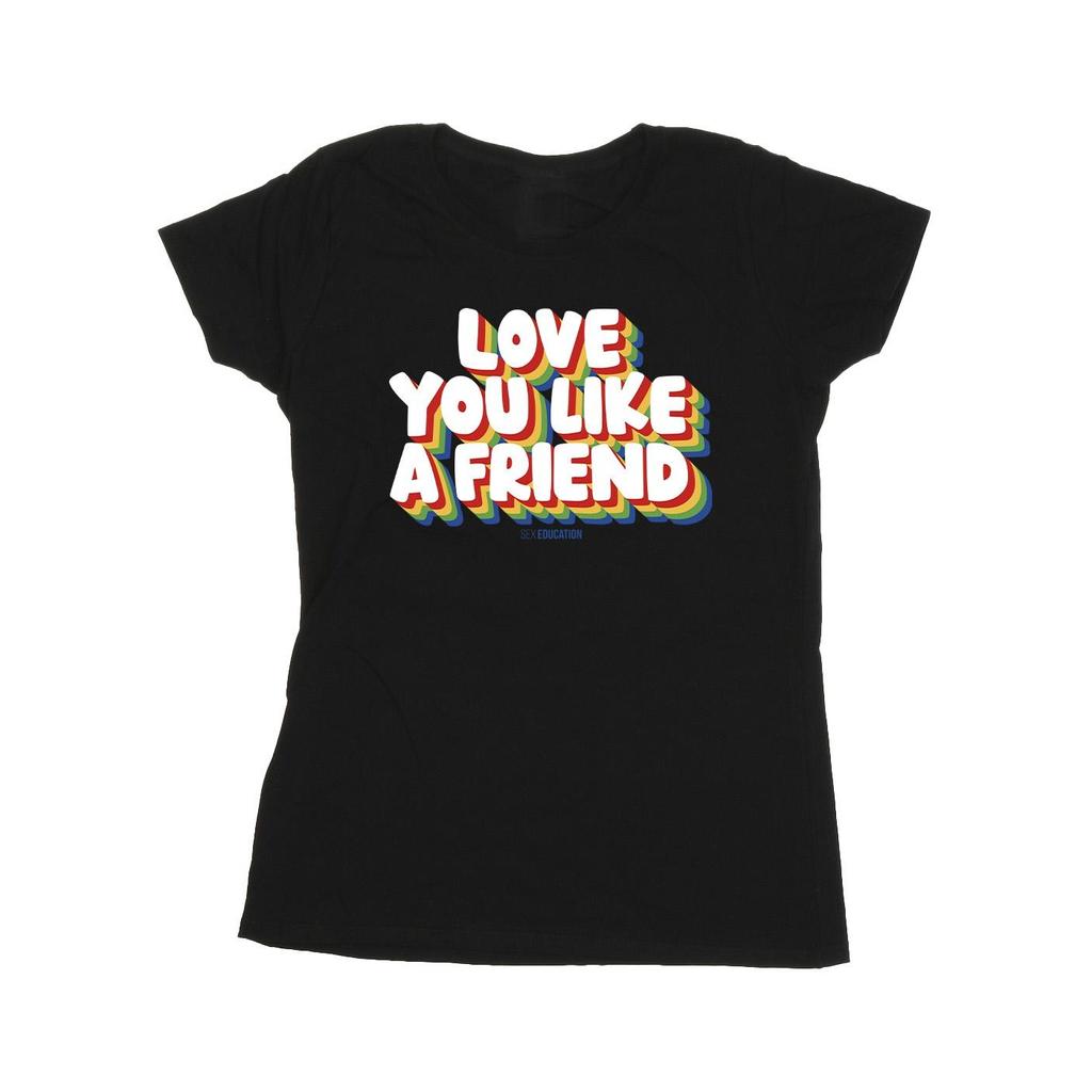 Netflix Womens/Ladies Sex Education Love Like A Friend Cotton T-Shirt