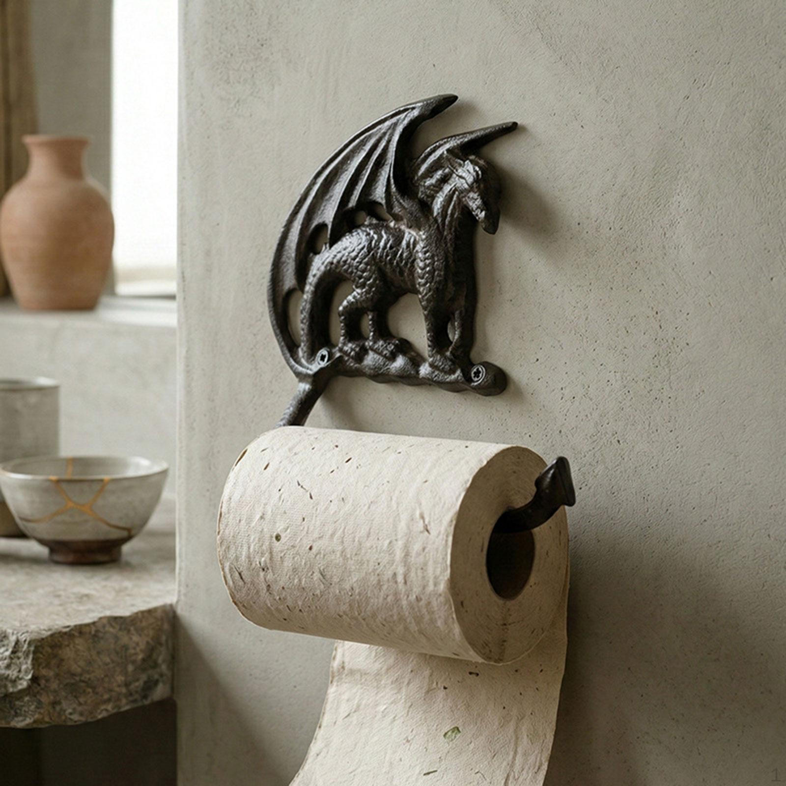 

Towel Organizer Toilet Paper Holder for Home Decor Easy Installation Sturdy Iron Garages Hotel