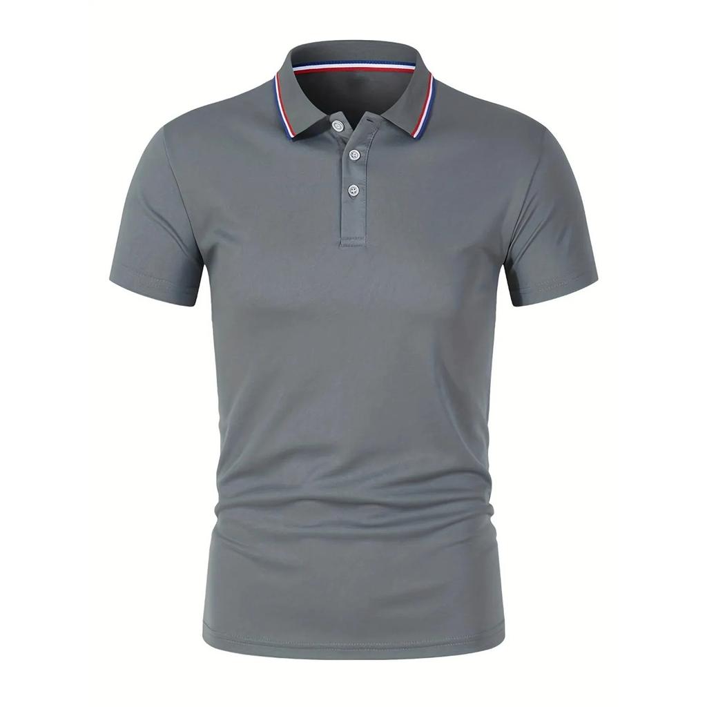 STORN Hot Sale Men's Summer Casual Breathable Comfortable Polo Shirt Men's Solid Color High Quality Short Sleeve T-Shirt