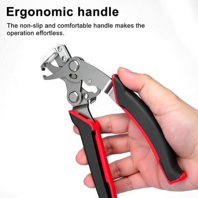 Clip Pliers Stainless Steel Car Heavy Duty Snap Pliers Spring Loaded Clamp Remover with Anti-Slip