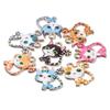 9-Color Creative Long-Tailed Cat Pendant (21x24mm, KC Gold) – Cute and Unique Ornament