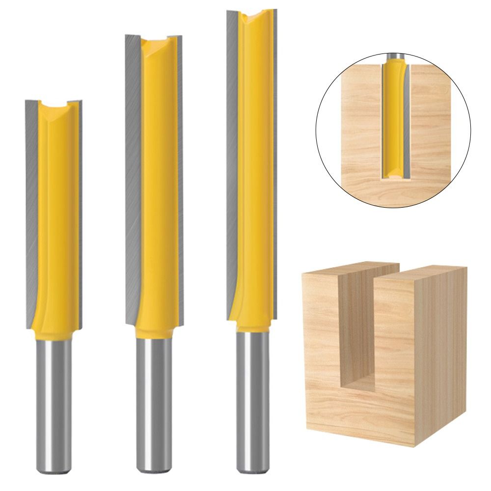 Carving Machine 8mm Shank Double Flute Router Bits Milling Cutter Drill Bit Slotting Cutter