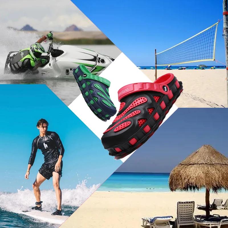 Men Slippers Quick-Drying Men Sandals Anti-Slip Waterproof Beach Slippers Outdoor Lightweight Male Aqua Shoes Free Shipping 2024