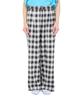ROPE PICNIC Groß karierte Easy Wide Pants Schwarz Untergröße 36 Damen (Exklusiv im Web) GDS23000, (02),