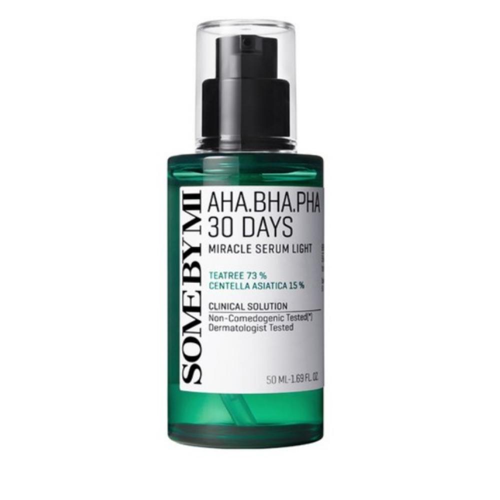 SOME BY MI AHA BHA PHA 30 Days Miracle Light Serum Exfoliating & Acne Care Facial Serum 50ml